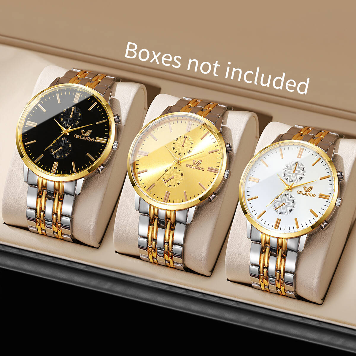 Luxury Watch Organizer For Men - 3 pz/set moda uomo affari orologi