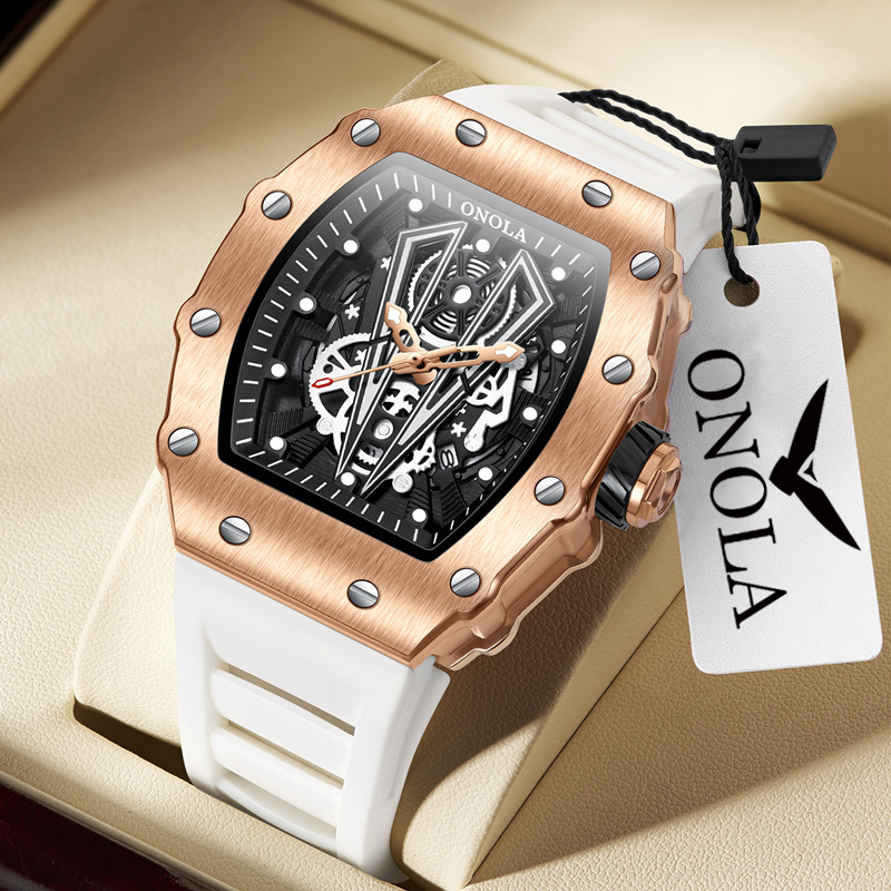 Luxury Watch Manufacturers - ONOLA 3826 Orologio sportivo Tonneau di