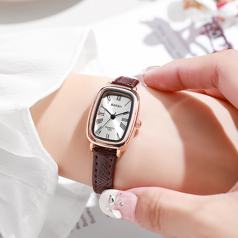 Luxury Watch With Leather Strap - Orologio al quarzo moda donna vintage