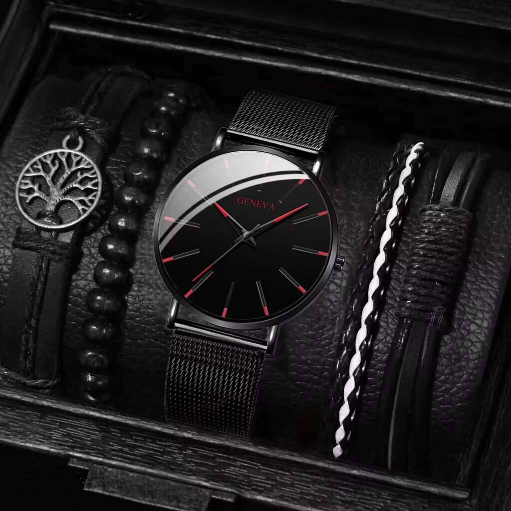 Luxury Watch Organizer For Men - 5 pz/set orologio da uomo di