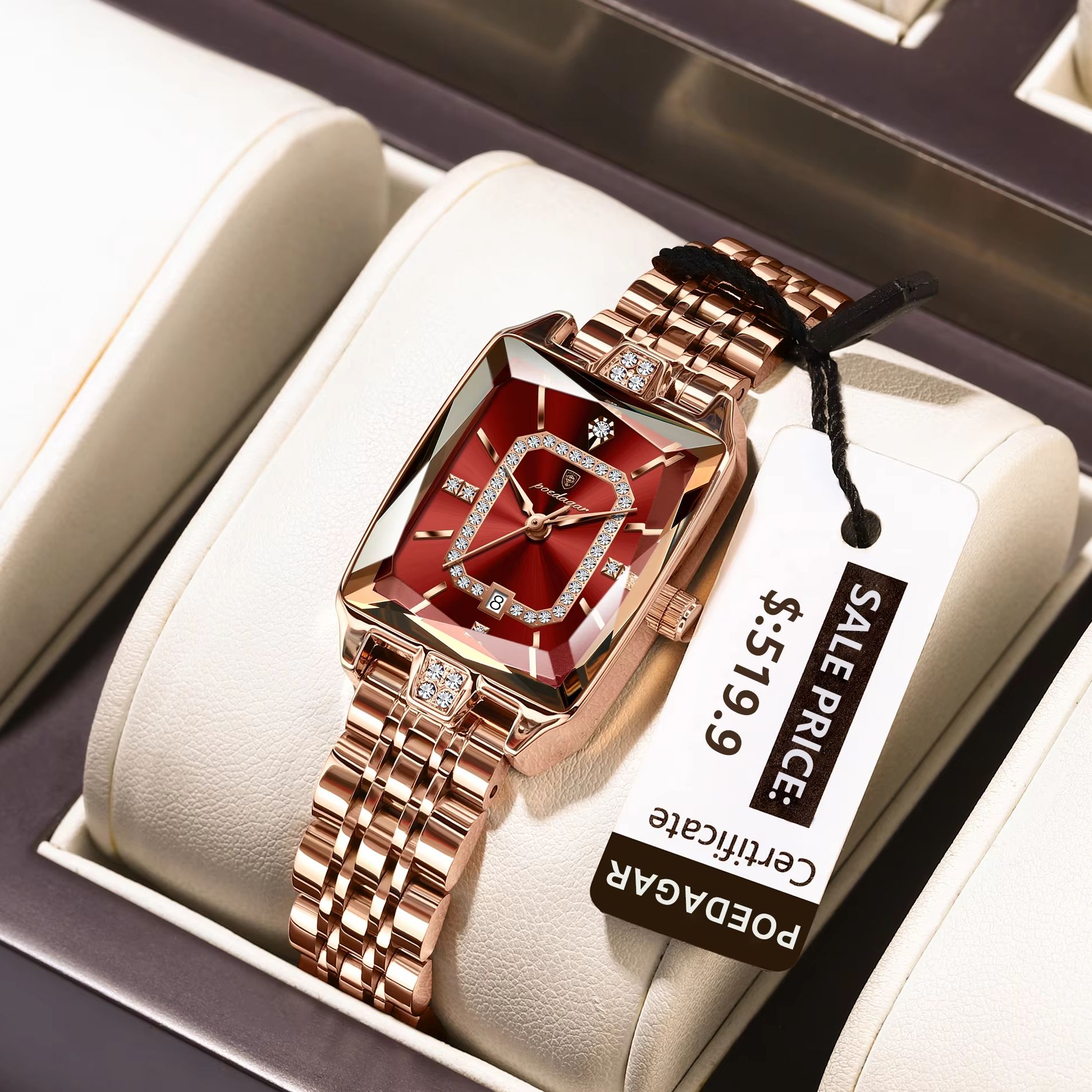 Luxury Watch Ladies - POEDAGAR Orologio da polso da donna
