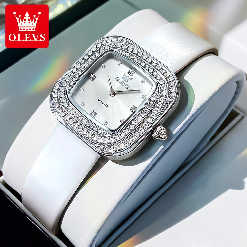 Luxury Watch With Leather Strap - OLEVS 5512 Orologio da polso al
