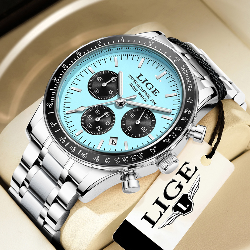 Luxury Watch Organizer For Men - LIGE Orologio da Uomo di Lusso