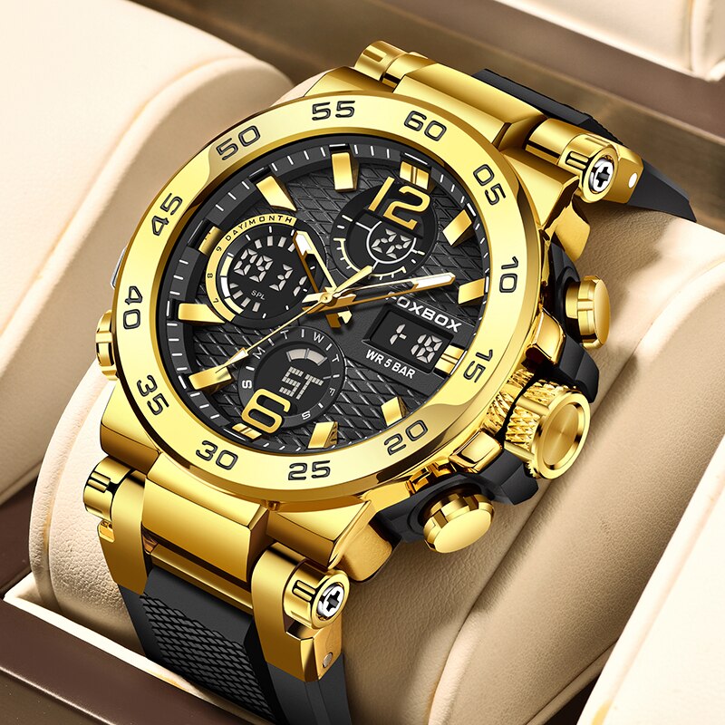 Luxury Watch Organizer For Men - FOXBOX Business Watch Men Fashion Diver