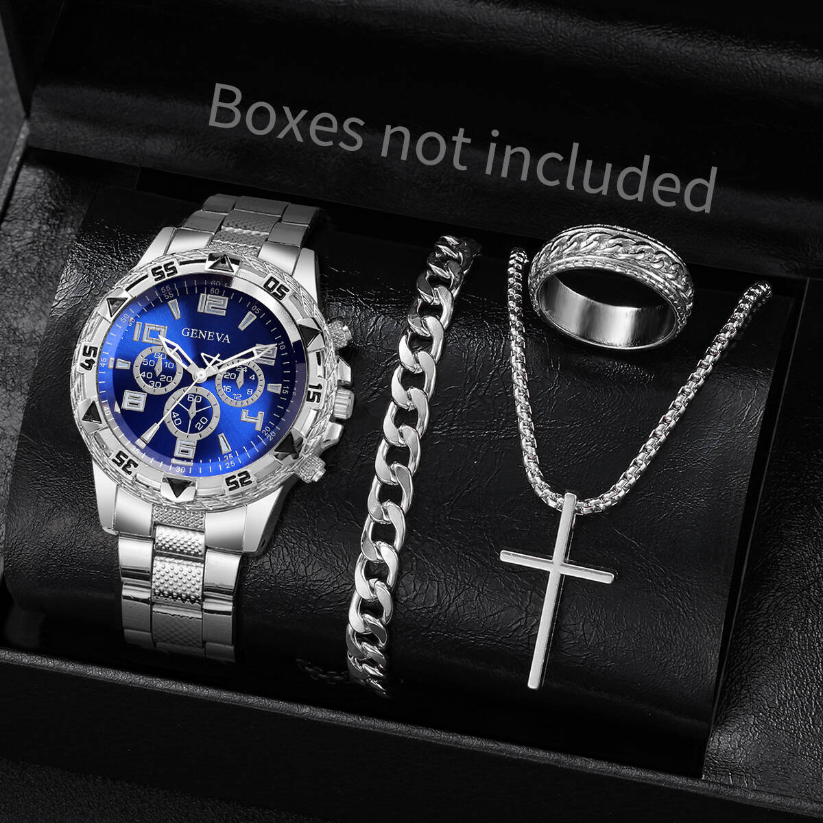 Luxury Watch Organizer For Men - Set di 4 orologi da uomo