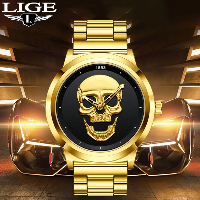 Luxury Watch Organizer For Men - LIGE Top Luxury Brand Orologio da