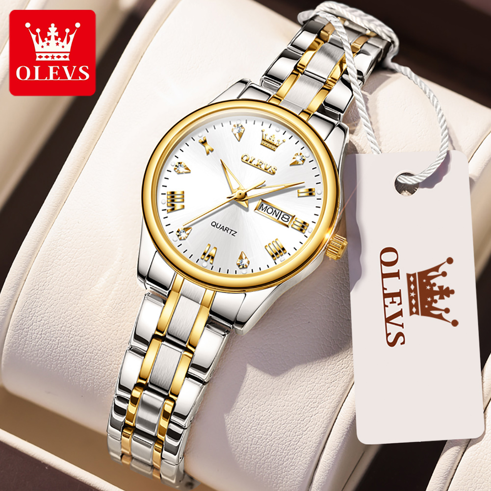 OLEVS 5563 New Fashion Women o - Luxury Watch With Leather Strap recensione e prezzo