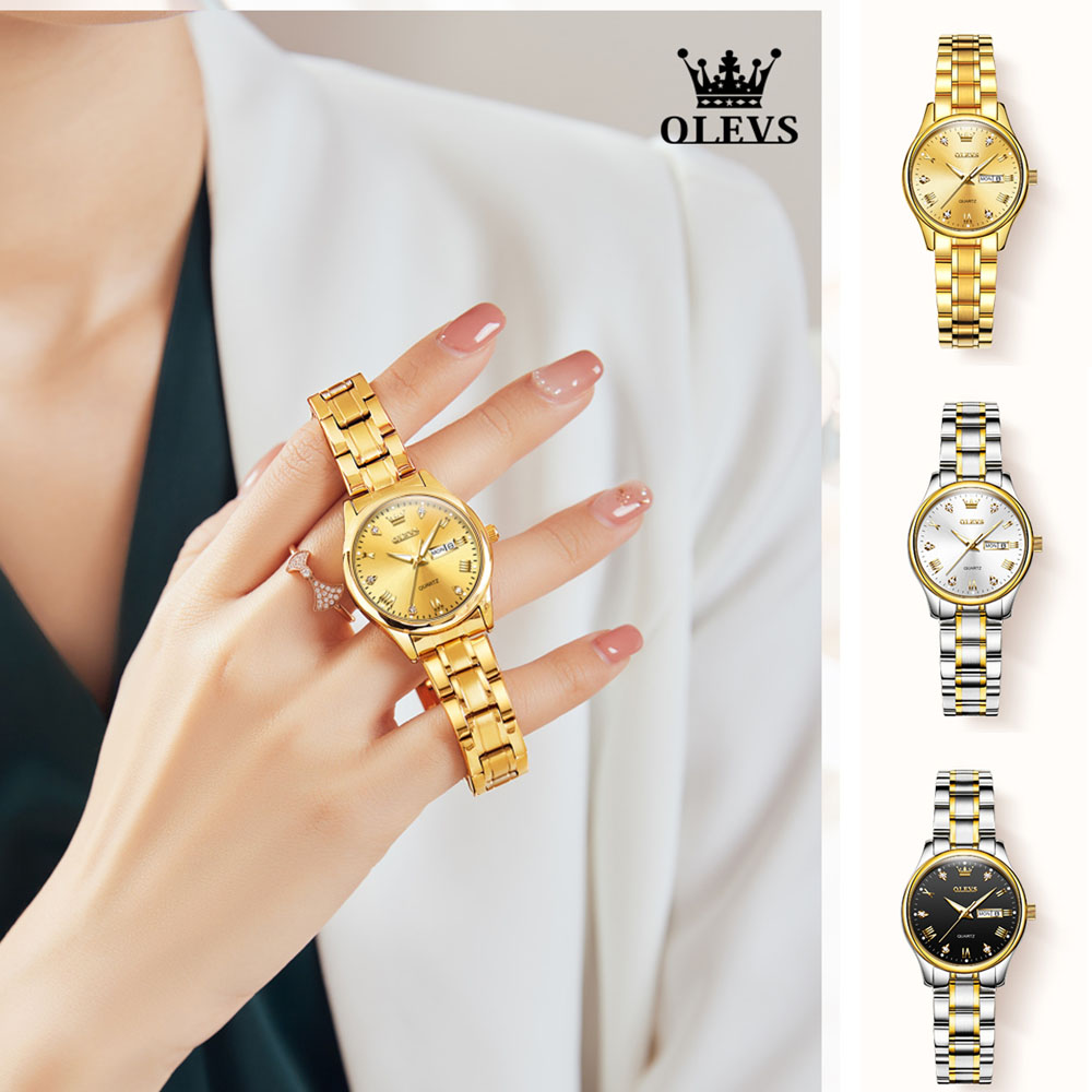 OLEVS 5563 New Fashion Women o - Luxury Watch With Leather Strap recensione e prezzo