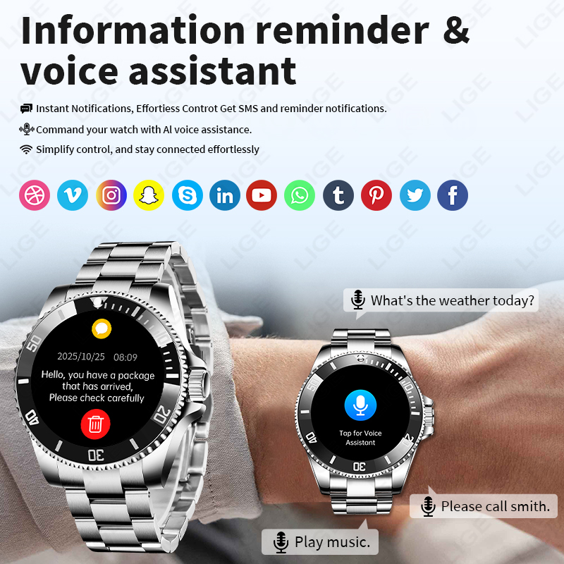 LIGE 2026 Smartwatch con Scher - Luxury Watch In The World recensione e prezzo