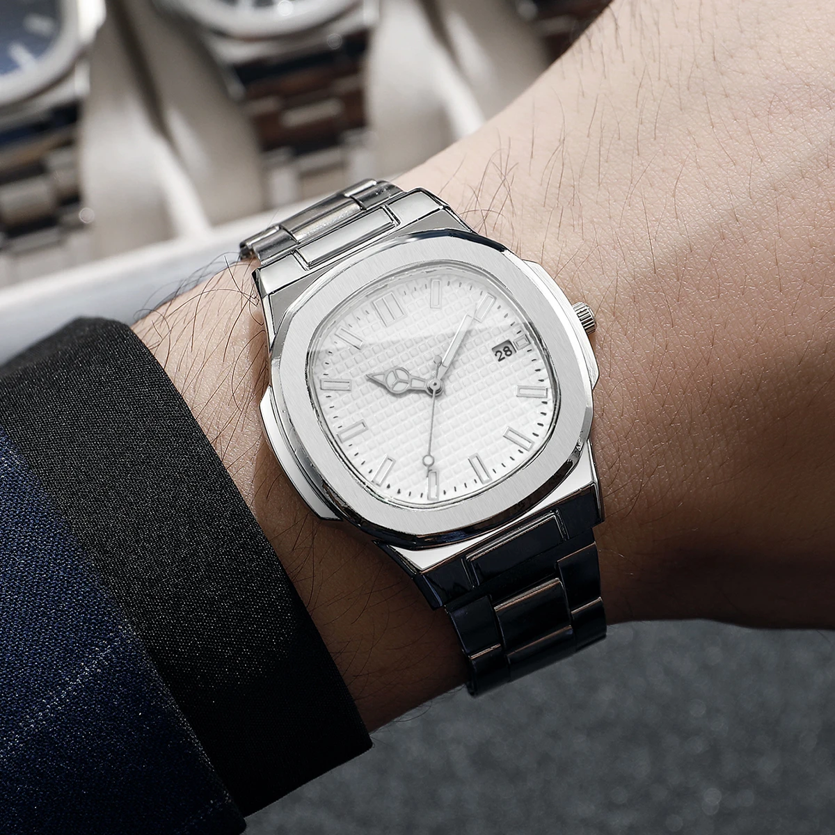 Orologi da uomo d'affari quadr - Luxury Watch Organizer For Men recensione e prezzo