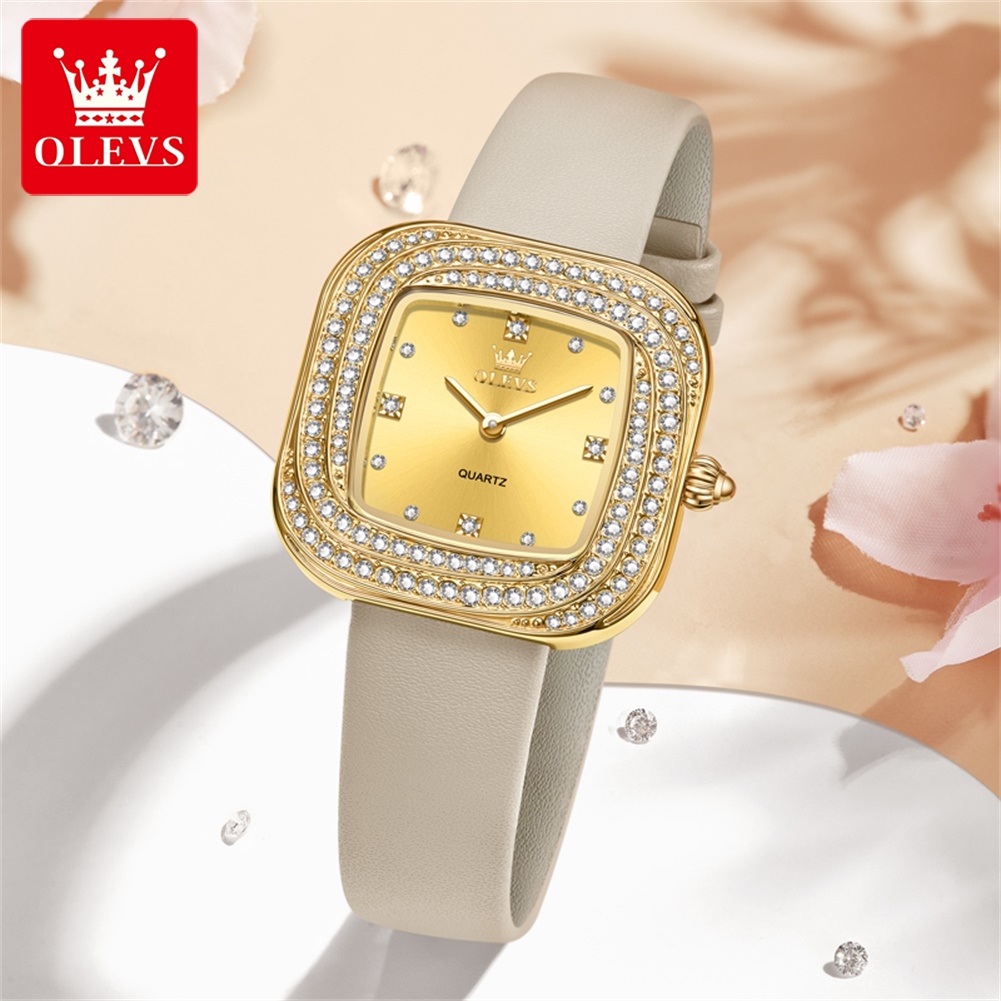 OLEVS Orologio da donna alla m - Luxury Watch With Leather Strap recensione e prezzo