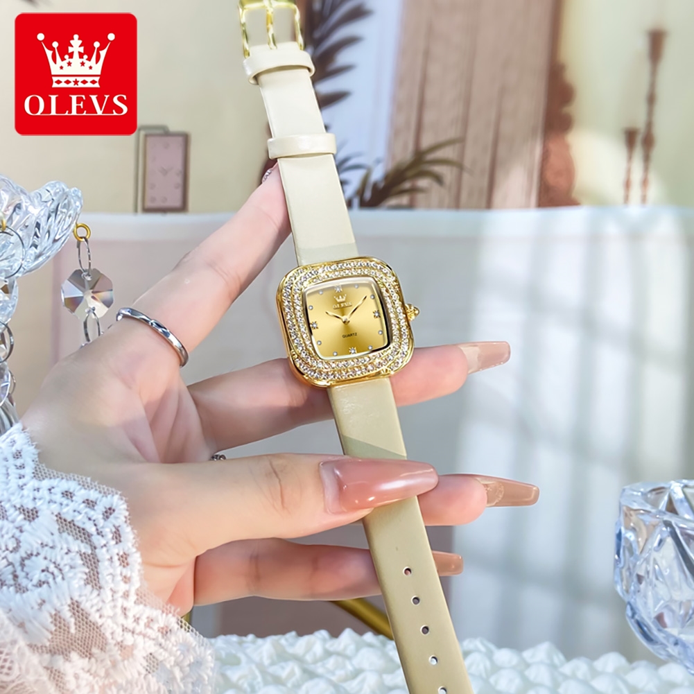 OLEVS Orologio da donna alla m - Luxury Watch With Leather Strap recensione e prezzo
