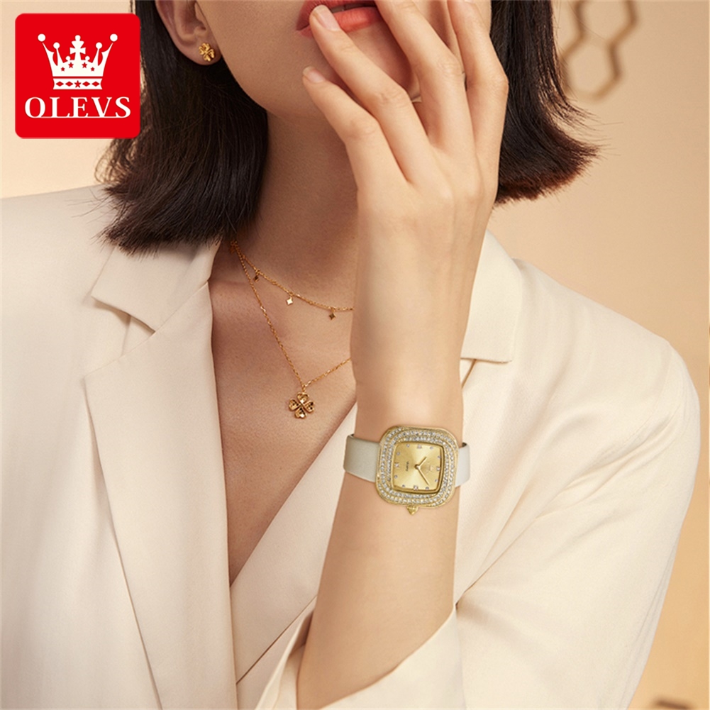 OLEVS Orologio da donna alla m - Luxury Watch With Leather Strap recensione e prezzo
