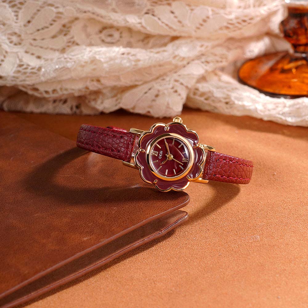 GEDI Orologio floreale retrò d - Luxury Watch With Leather Strap recensione e prezzo