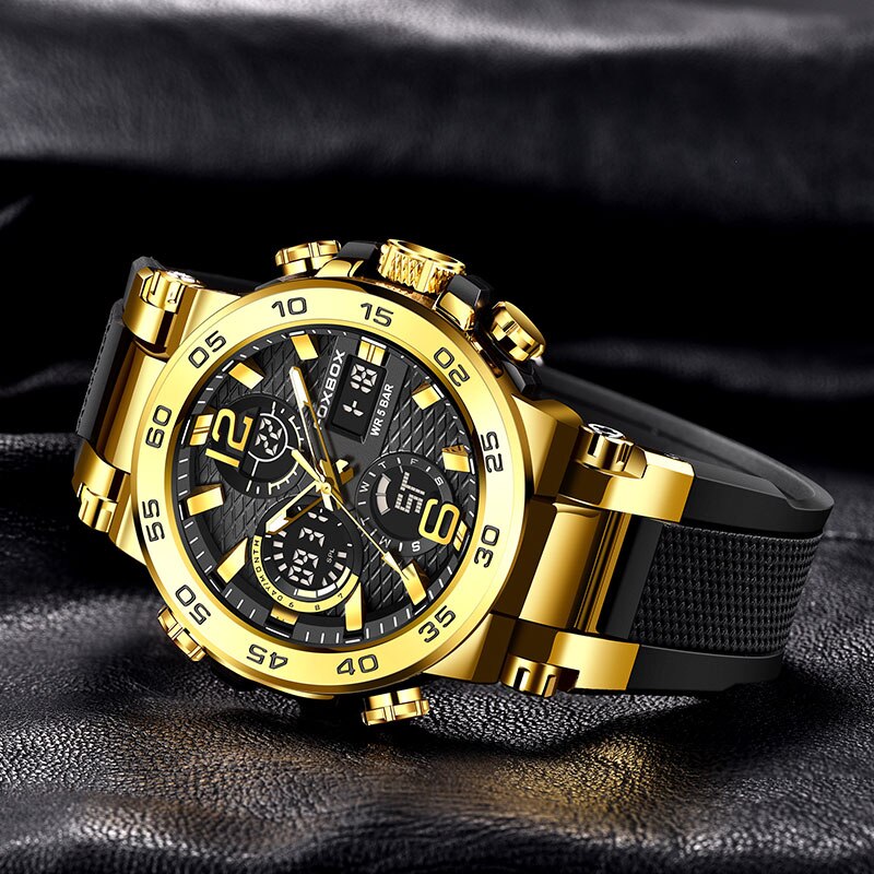 FOXBOX Business Watch Men Fash - Luxury Watch Organizer For Men recensione e prezzo
